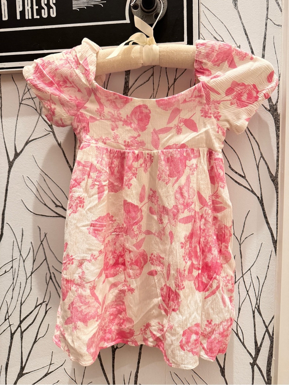 Buddy Love Pink Floral Girls Dress